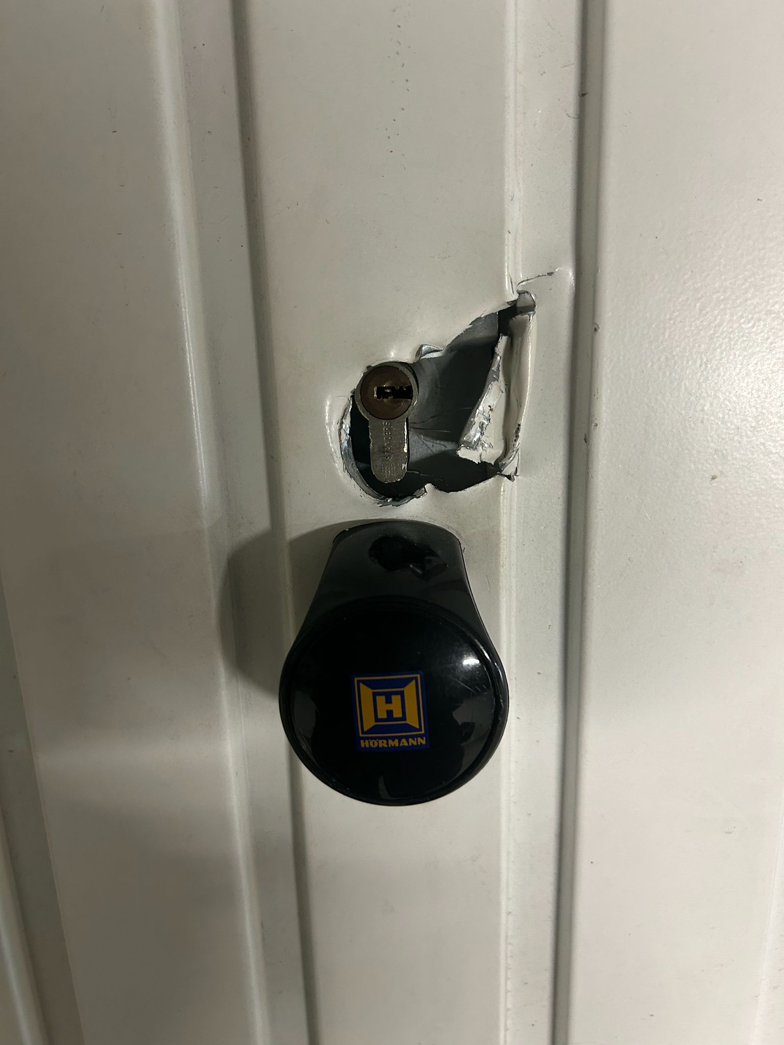 Remplacement de la serrurerie sur une porte de box garage — photo 1
